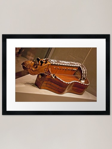Hurdy gurdy framed art - hurdy,