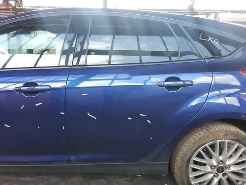 Rear passenger door left blue - left,