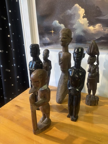 Selection african carved - of,