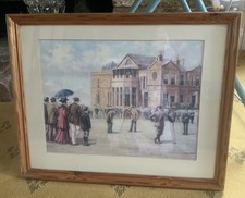 Large Framed  Golf Print Kevin