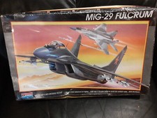Monogram Mikoyan Mig 29 Fulcrum 1/48th scale model kit complete in box.