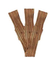6ft x 1ft Garden Outdoor Expanding Trellis - BROWN- Pack of 3