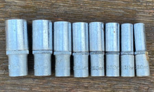 Set of Deep Metric Sockets 3/8" Drive