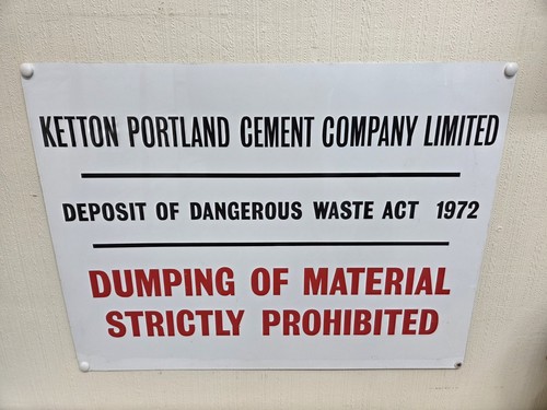 Ketton portland cement sign - cement,