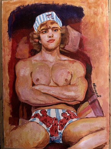 Erotic art original oil - art,