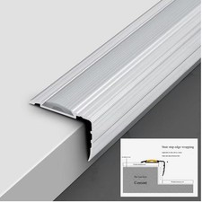 Aluminium Stair Nosing Edge Trim Step Edging 900x43x28mm Carpet Nosings