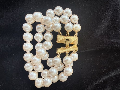 Vintage monet triple strand - vintage,