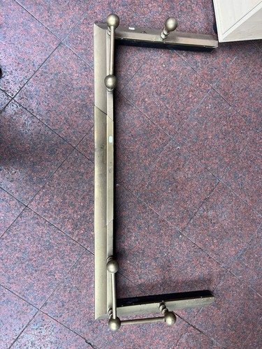 Antique brass fire fender - antique,