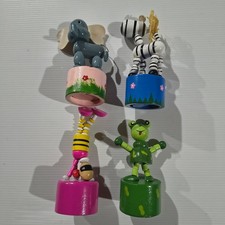 Vintage Wooden Push Button