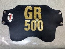 Retro Godden GR 500 Speedway Fork Cover -  80s Black and Gold glitter