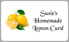 Lemon Curd Cheese Stickers Personalised Jar Pot Labels for Homemade Preserves