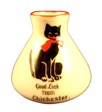 Crested China Longton Black