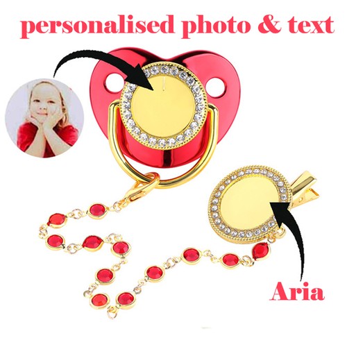 Personalised baby dummy - personalised,