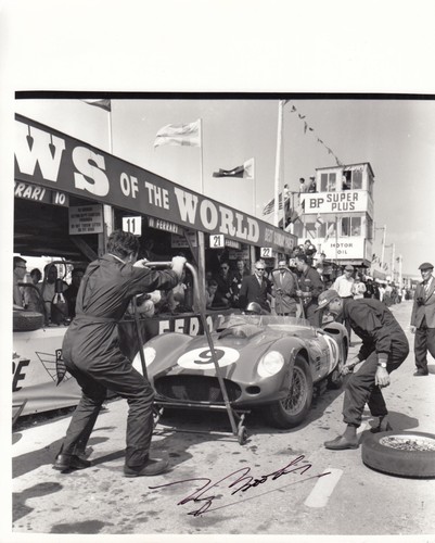 Signed tony brooks ferrari - brooks,