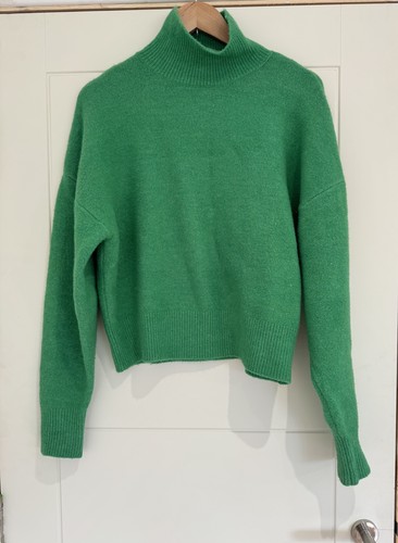 Zara bright green wool blend - bright,