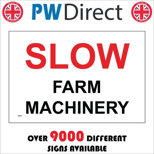 Sign slow farm machinery drive - farm,