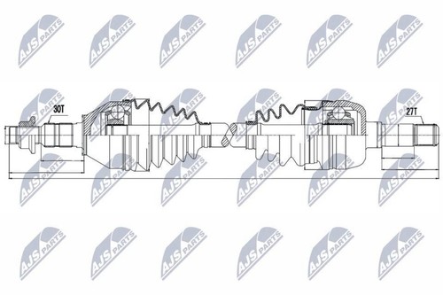 Front right drive shaft - front,