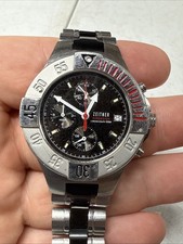 Zeitner ZM1068 Chronograph Quartz Watch 8.5” Wrist
