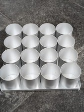 Silverwood 2" or 5cm aluminium round cake tins x16 + tray - Professional Grade