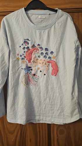 Girls embriodered unicorn - girls,