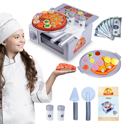 Wooden pizza with - oven, making