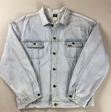 Vintage Lee Rider Denim Trucker Jacket Size XL - see size note