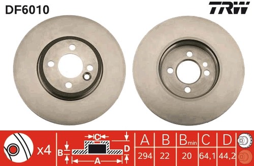 Trw df6010 brake - trw,