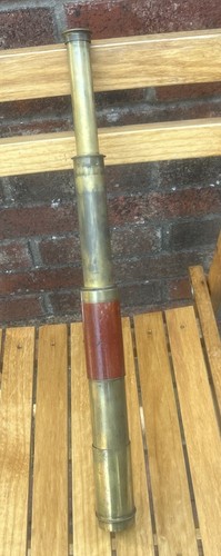 Antique brass telescope marked - antique,