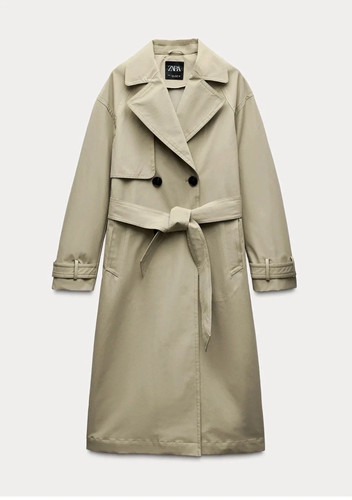 Zara water repellent midi - water-repellent,