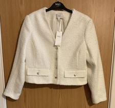 M&S Women Ivory V Neck