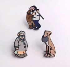 3 X Pete McKee Pins / Badges -  Frank - Muriel - NHS We Love You