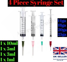4 x 1ml-10ml Syringe Set + 4 x