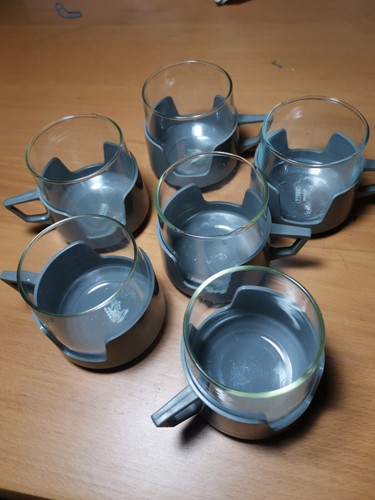 Six pyrex drinkups - pyrex,