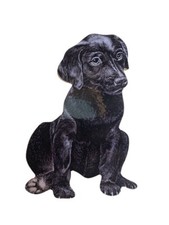Black Labrador Puppy Plaque -