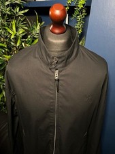 Polo Ralph Lauren Harrington Jacket Black Mens XL 100% Cotton Full Zip