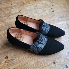 Think! Think Black Suede Shoes
