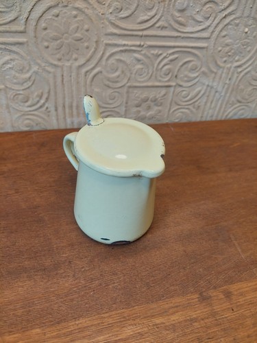 Vintage french small enamel - small,