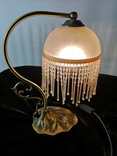 Vintage Tiffany Style Boudoir Table Lamp (beaded)