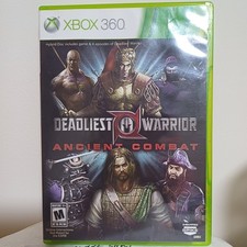 Deadliest Warrior: Ancient Combat (Xbox 360, 2012) NTSC Mint condition+bonusDisc