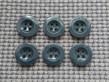 6 Vintage Dark Grey Blue