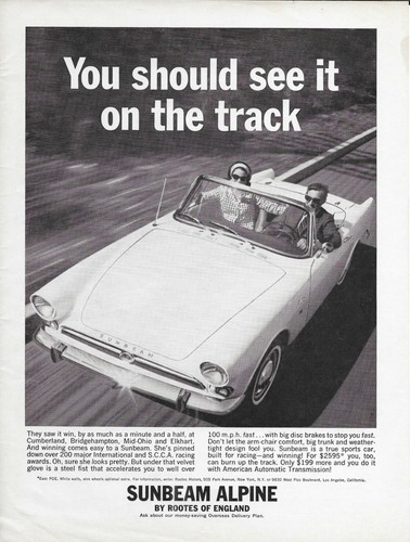 Sunbeam tiger alpine - tiger , or