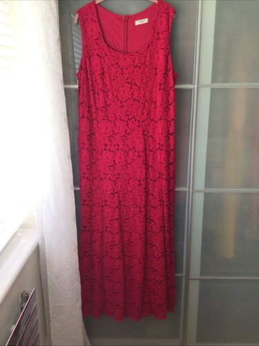 Cerise pink stretchy - pink, maxi