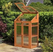 Premium wooden mini greenhouse - wooden,