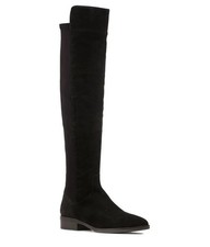 Clarks CADDY BELLE Ladies Black Suede/Elastic Over the Knee Boots Uk Size 3 D