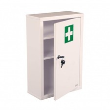 NEW! Wall Mounted Metal First Aid Medicine Medical Cabinet Locker