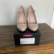 Moda In Pelle Women's Nude Patent Court Shoes 8 