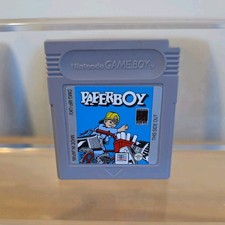  GENUINE Nintendo Gameboy  ORIGINAL PAPERBOY GAME CARTRIDGE WITH CLAMSHELL MINT 