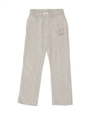 GAP Girls Tracksuit Trousers 9-10 Years Medium  Grey Cotton BD53