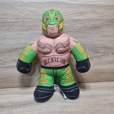 WWE Wresling Rey Mysterio 16" Soft Toy Plush Brawlin Buddies Talking 2011 Mattel
