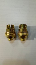 Pair of Unswitched  brass lamp